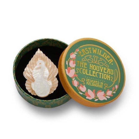 Erstwilder Jewelry - New Erstwilder On White Wings Swan Brooch